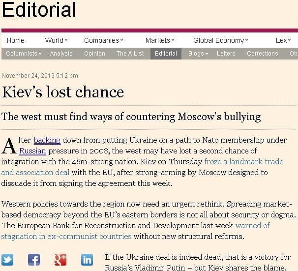 Kiev, ocazia ratată