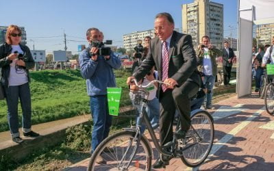Sport extrem pe pistele de biciclete de la Iași, realizate cu bani europeni