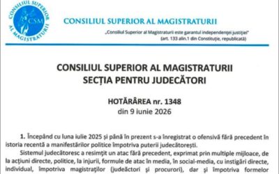 SCRISOARE DESCHISĂ. Abuz de autoritate al Secției pentru judecători a CSM. Încercări de cenzură și de intimidare a presei și a societății civile